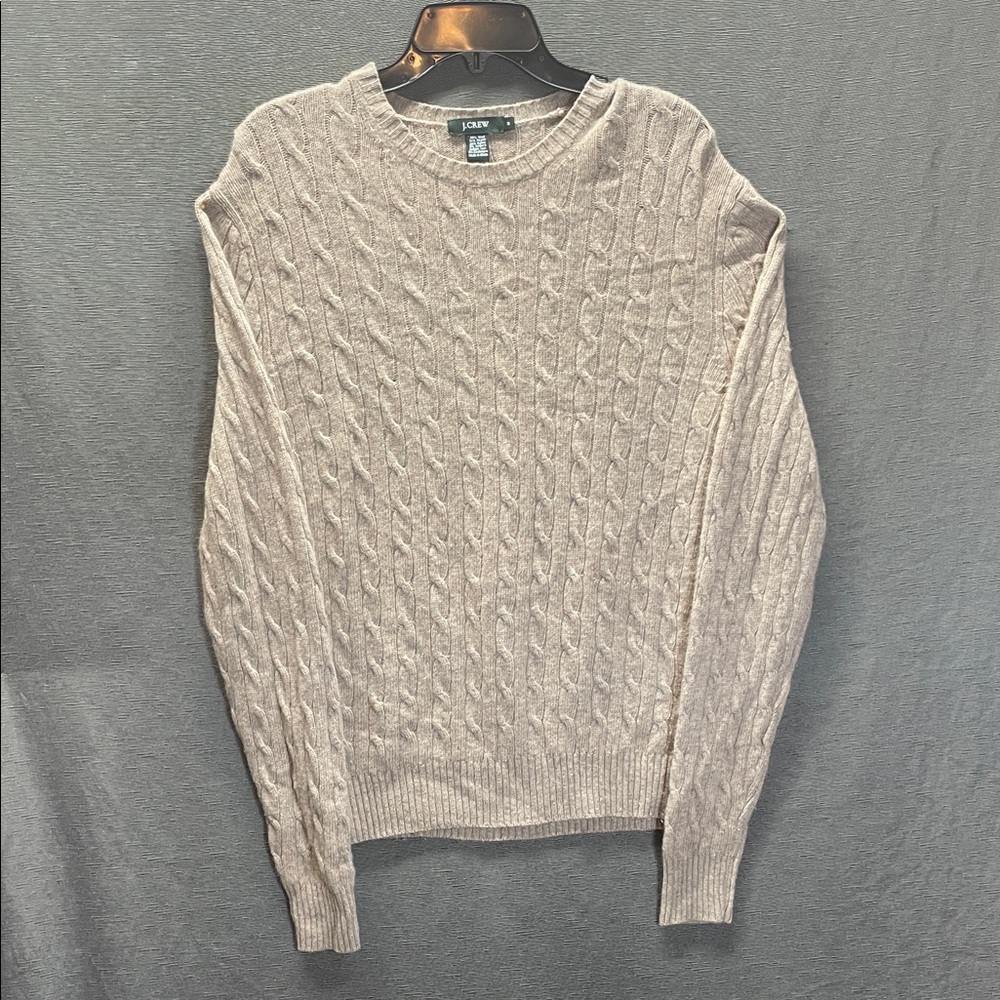 J. Crew Women's Beige Cable Knit Sweater